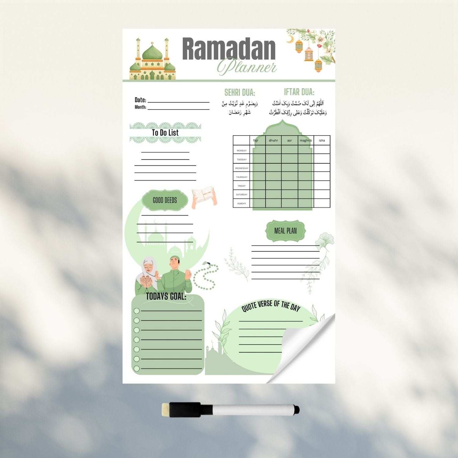 Ramadan Planner Sticker