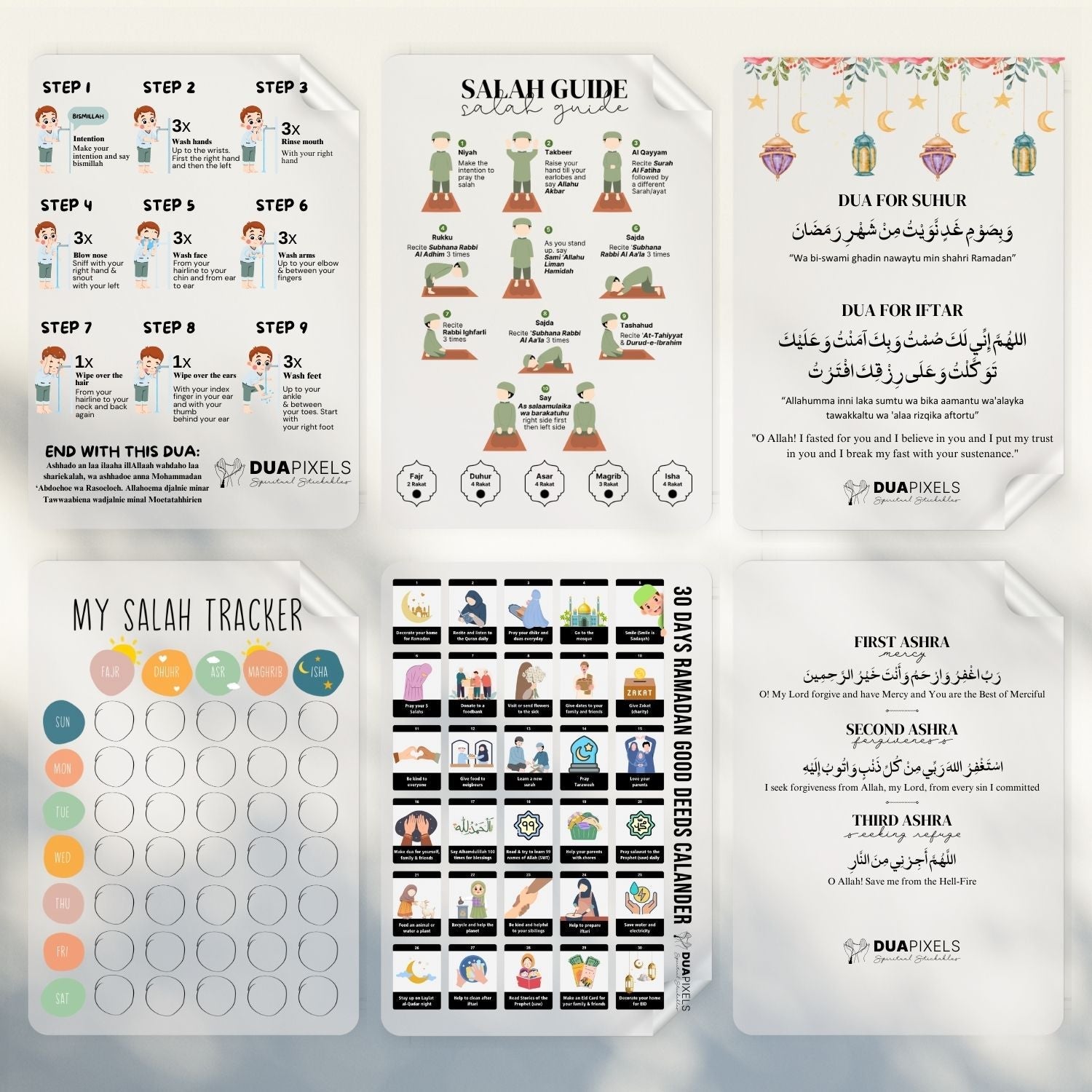 Special Ramadan Sticker Pack | 4 Islamic Wall Decor Stickers