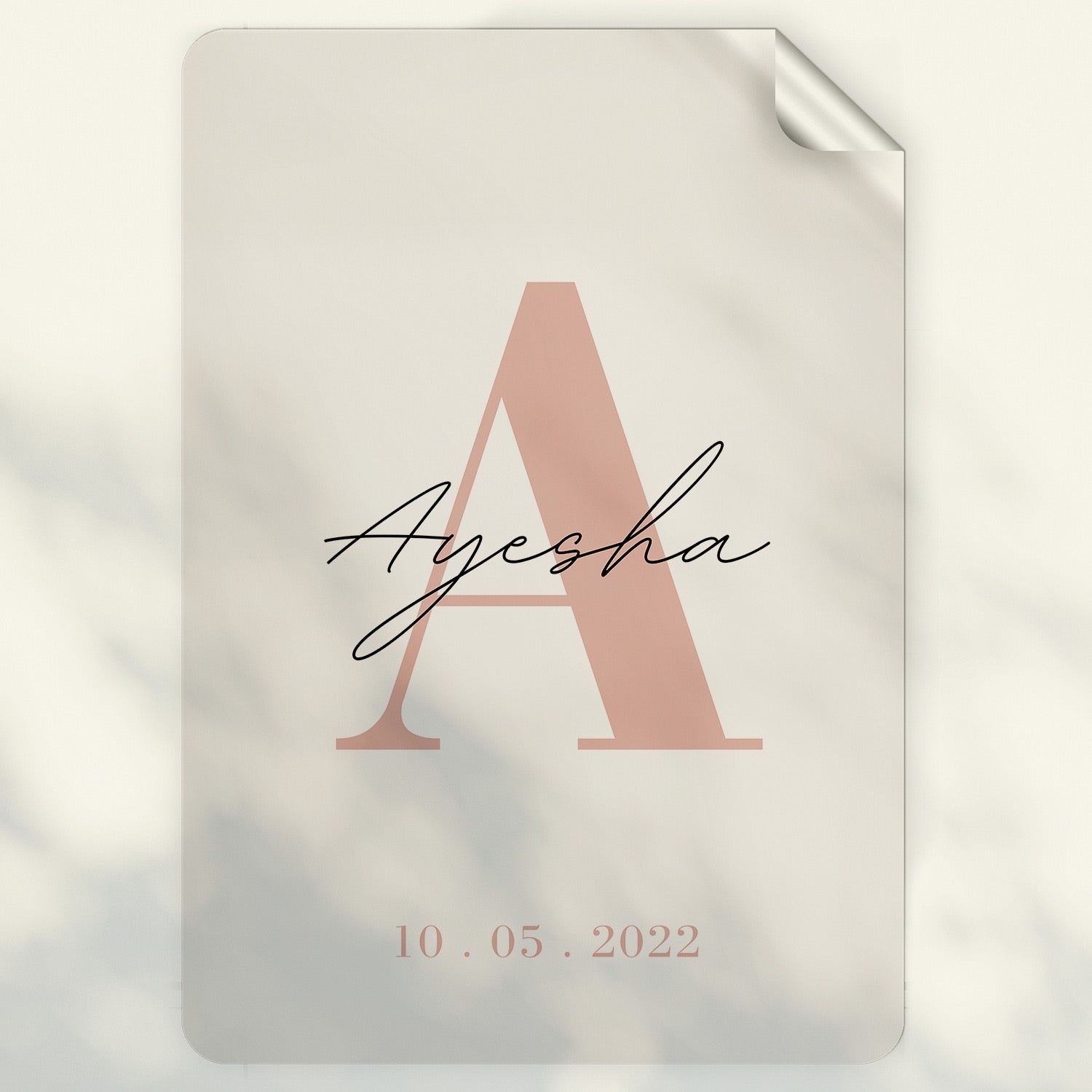 Custom Initial Name Sticker | Office Wall Decor Vinyl Sticker