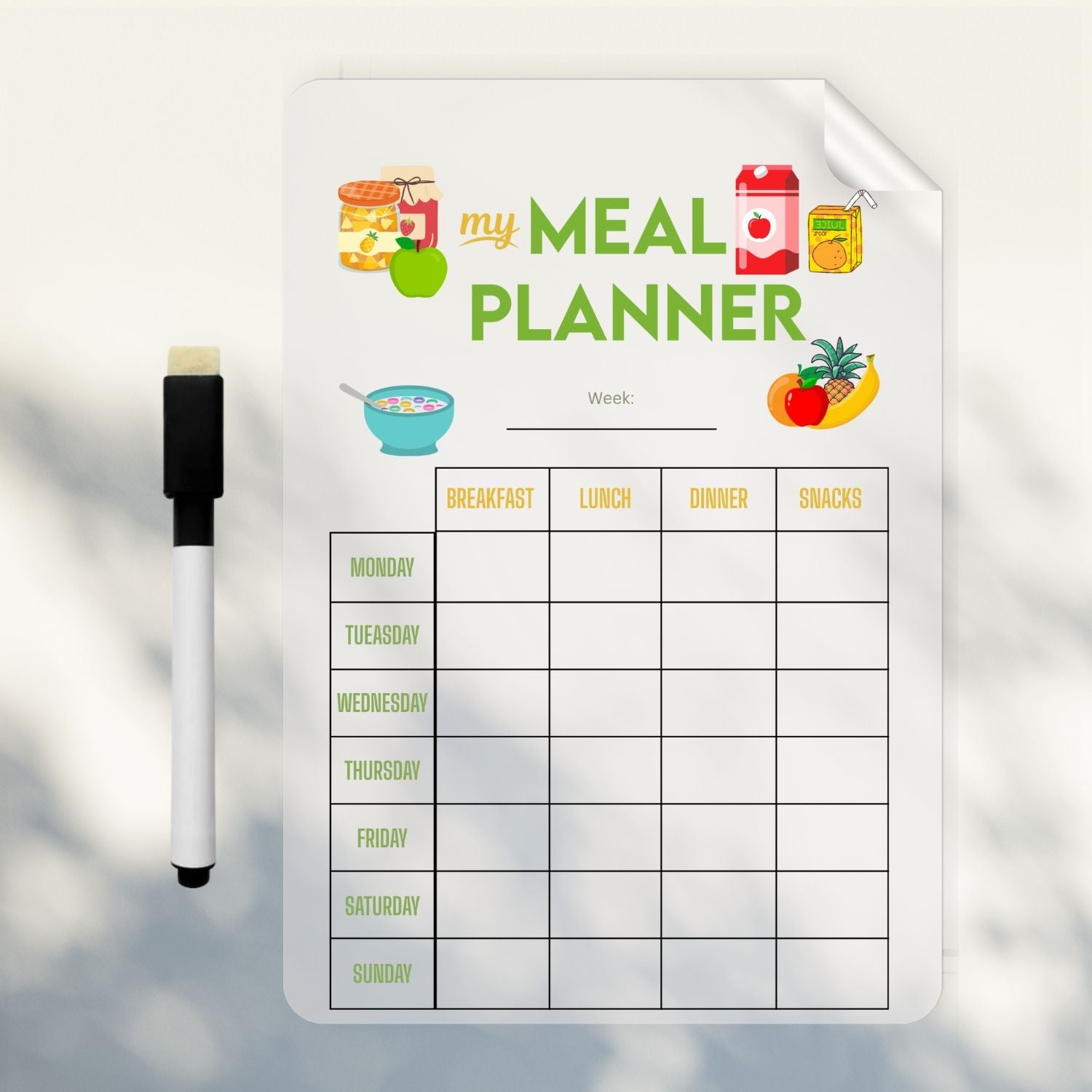 Meal Planner Sticker