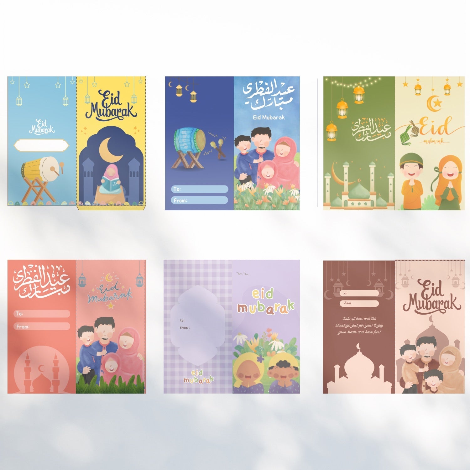 Eid Mubarak Envelopes Pack of 6 | Buy Eid Envelopes Online